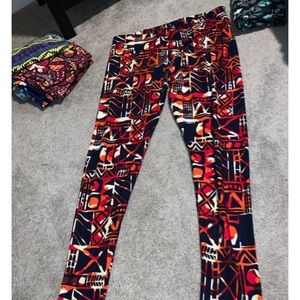 Aztec & Floral Print Soft and Stretch Legging
